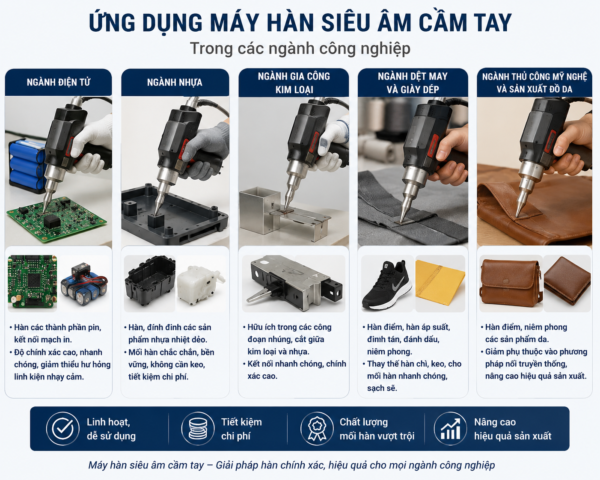 Ứng dụng của máy hàn siêu âm cầm tay