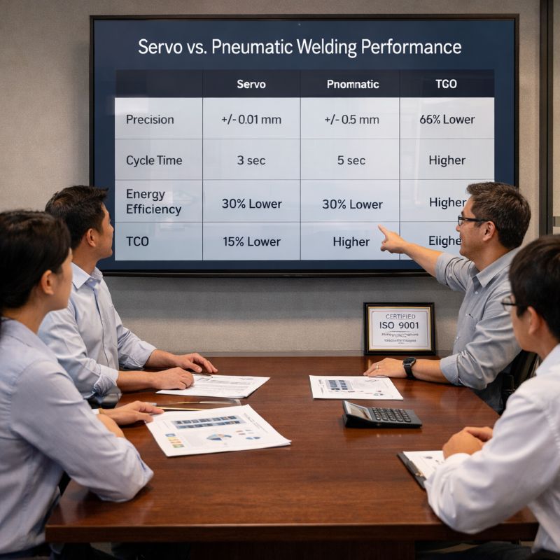 Visualization of technology comparison data in manufacturing decision meetings
